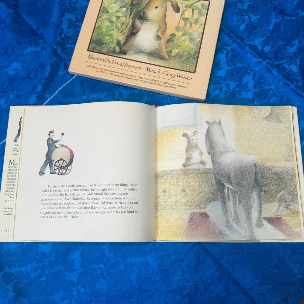 The Velveteen Rabbit‎ Book and Cassette Meryl Streep George Winston 1985 Knopf